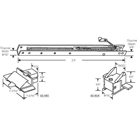 Strybuc 23in Window Channel Balance 60-223-4